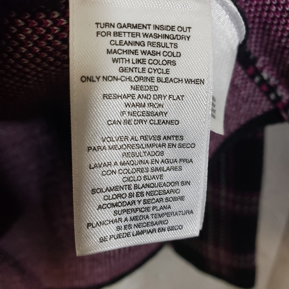 Jones New York Plaid Knit Cardigan - Picture 10 of 12